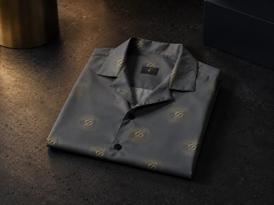 Systems Button Shirt Titanium
